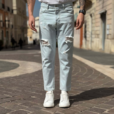 Jeans chiaro strappato Buongiorno regular fit - FLAG STORE